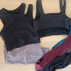 Lululemon Lot - 3 Align pants, 1 Alight Shorts, 2 Bra Tops